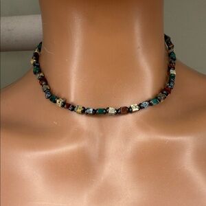 Retired Silpada Sterling and Stone Bead Necklace  (missing tag)